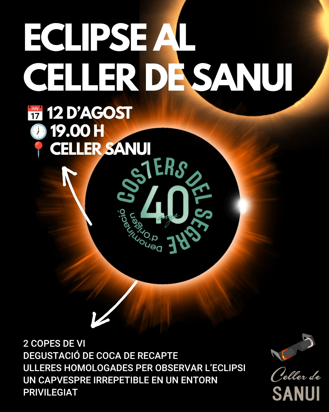 Eclipse al Celler de Sanui